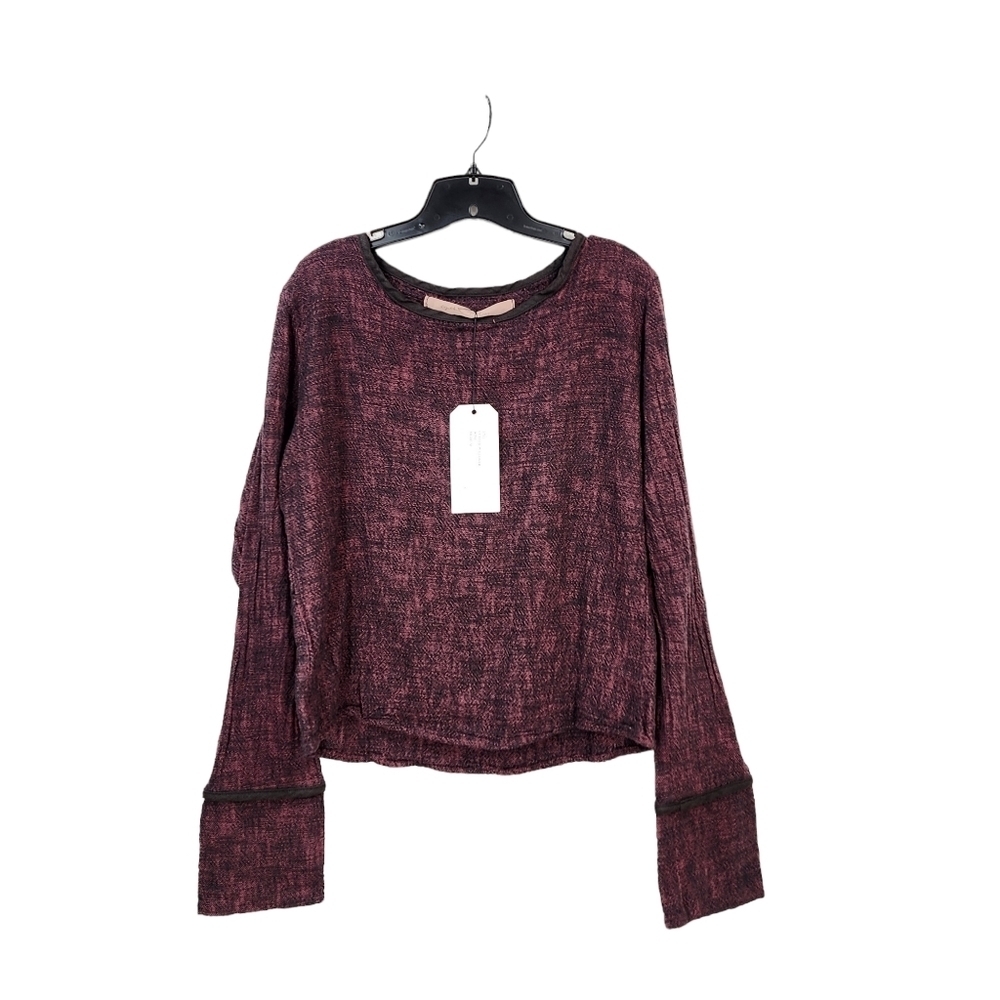 Cynthia Ashby Women's Cotton Knitted Cuffed Pullover - M